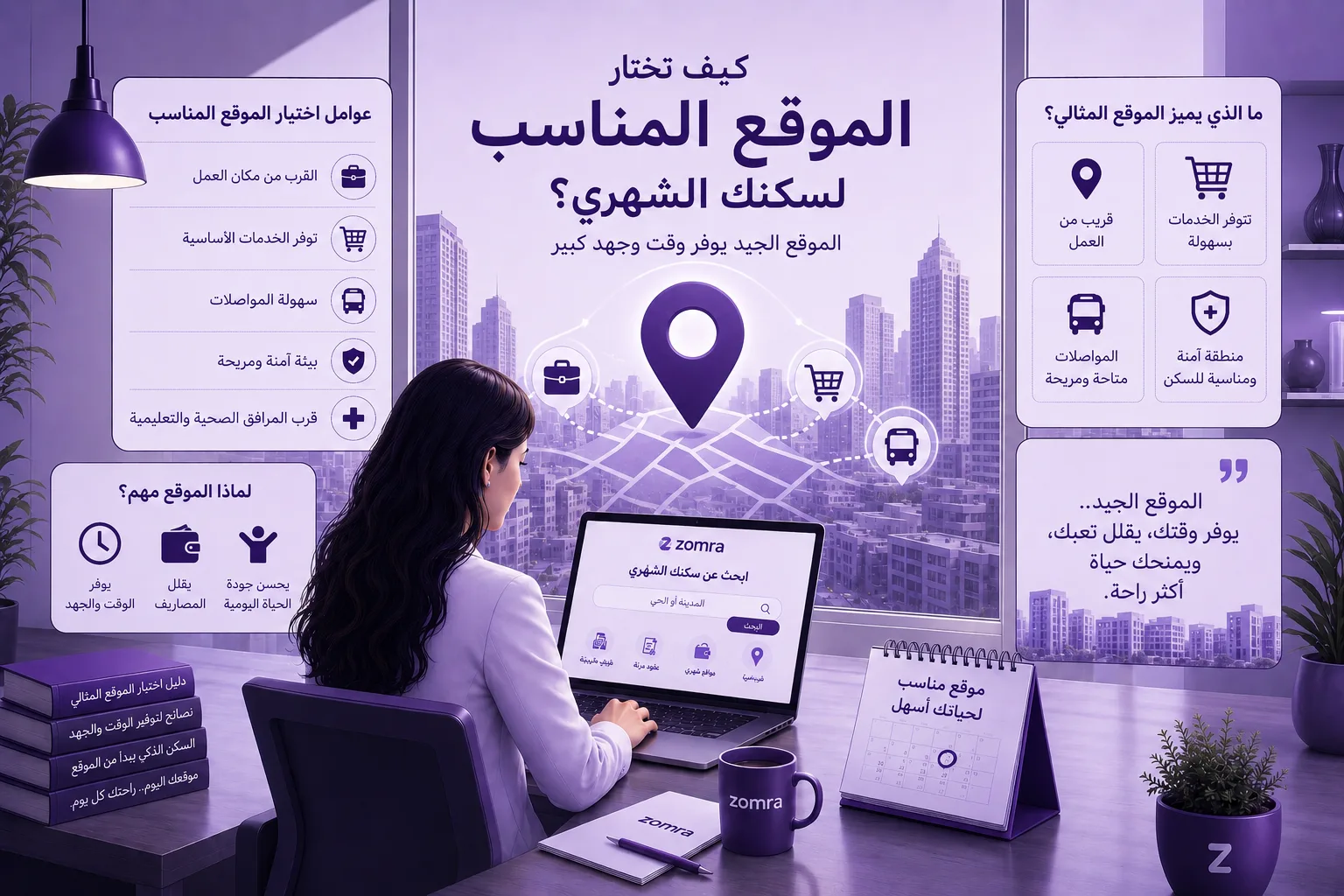 كيف تختار الموقع المناسب لسكنك الشهري؟ - مدونة زمرة