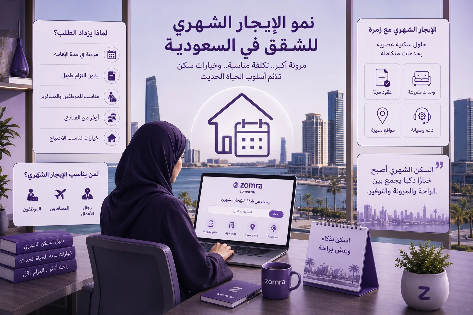 نمو الإيجار الشهري للشقق في السعودية - مدونة زمرة