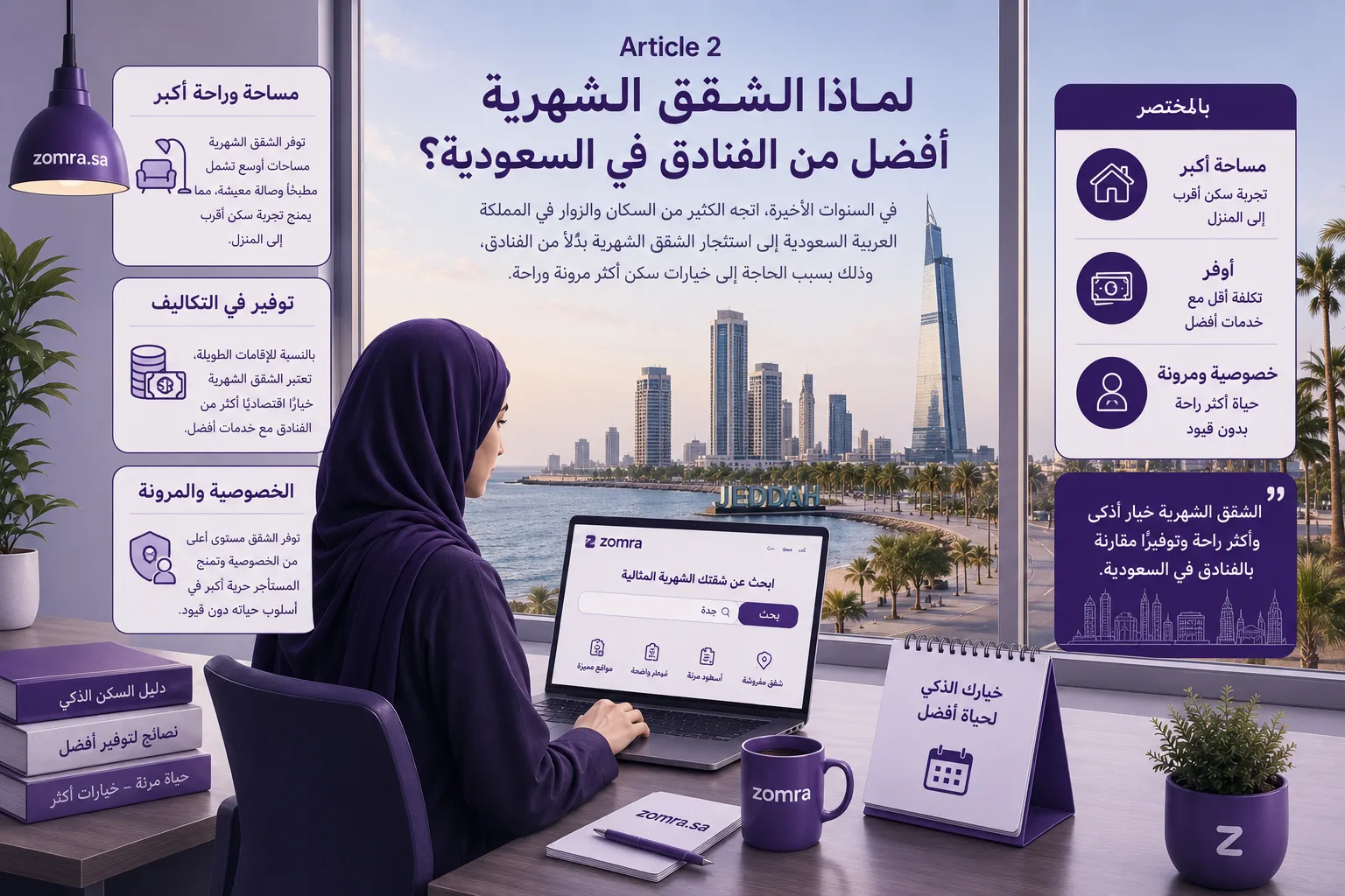 لماذا الشقق الشهرية أفضل من الفنادق في السعودية - مدونة زمرة